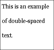 double-space